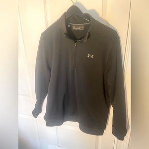 Mens Black Under Armour 1/4 zip sweater. Size  XL